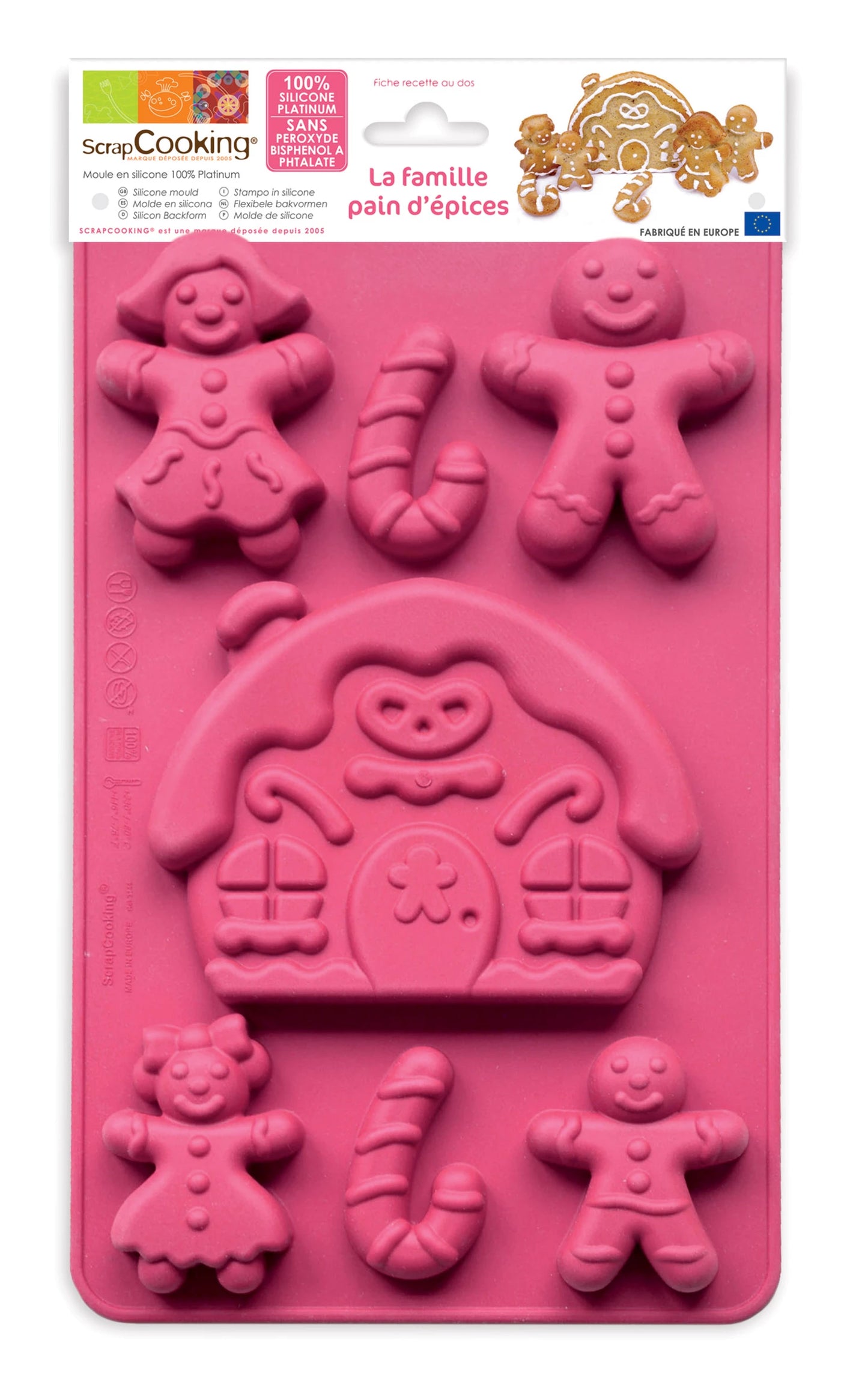 TEGLIA IN SILICONE PER FAMIGLIE DI PAN DI ZENZERO