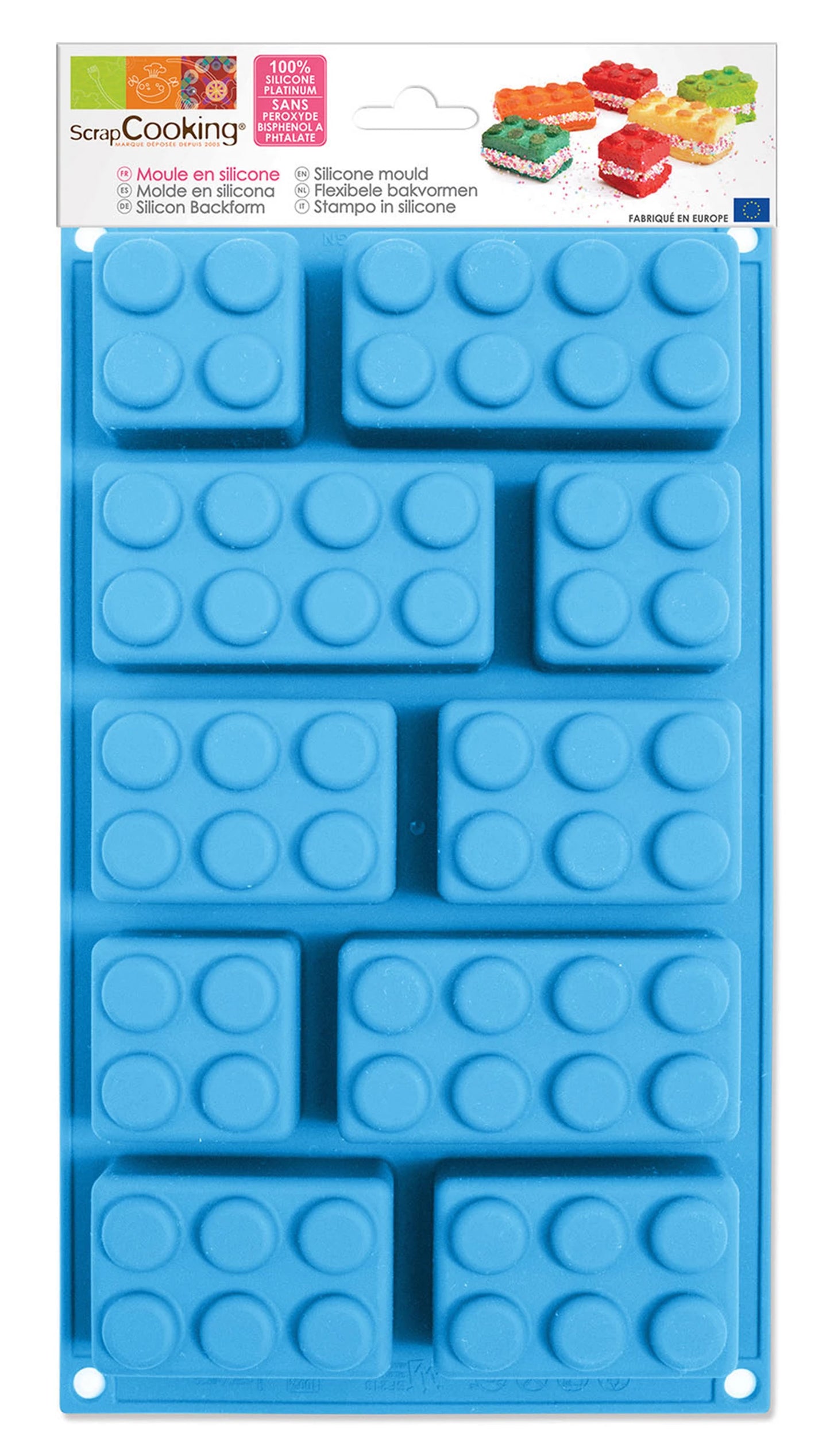 BLOCCHI DA COSTRUZIONE PER TEGLIA IN SILICONE