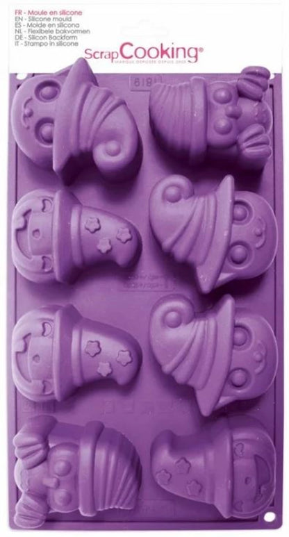 MOULE À GÂTEAUX EN SILICONE 8 PIÈCES POUR HALLOWEEN