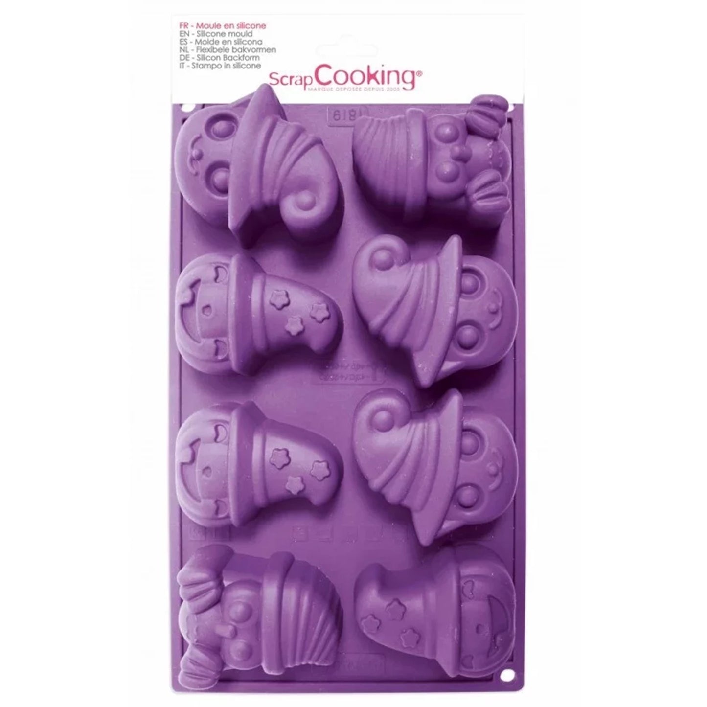 MOULE À GÂTEAUX EN SILICONE 8 PIÈCES POUR HALLOWEEN