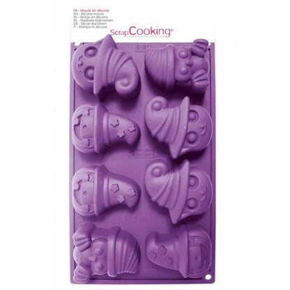 MOULE À GÂTEAUX EN SILICONE 8 PIÈCES POUR HALLOWEEN