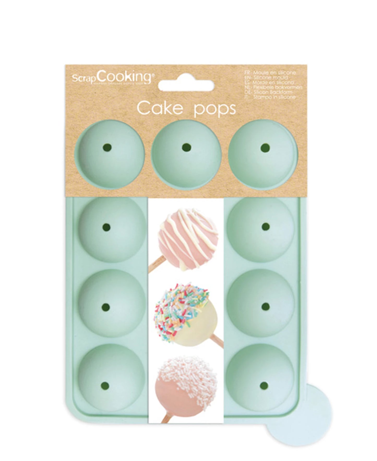 MOULE EN SILICONE MINI POP CAKES 15 PIÈCES