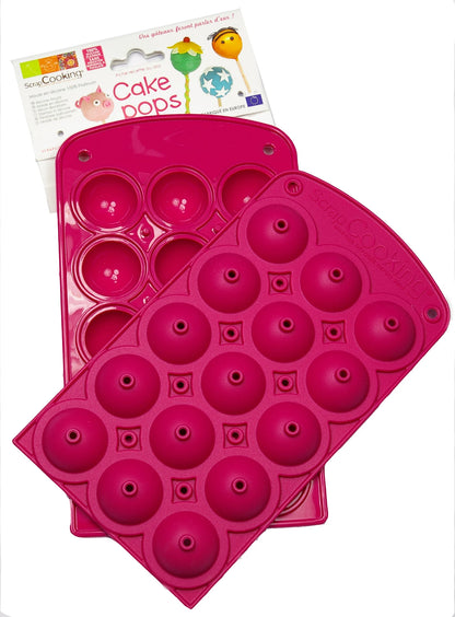 MOULE EN SILICONE MINI POP CAKES 15 PIÈCES
