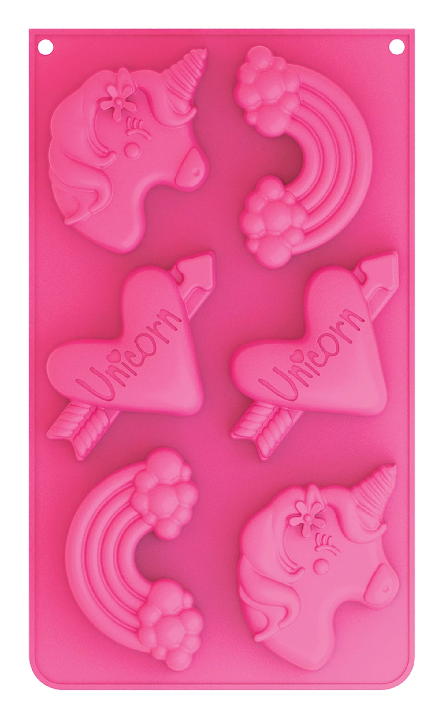 MOULE DE CUISSON EN SILICONE EN FORME DE LICORNE, 6 PIÈCES