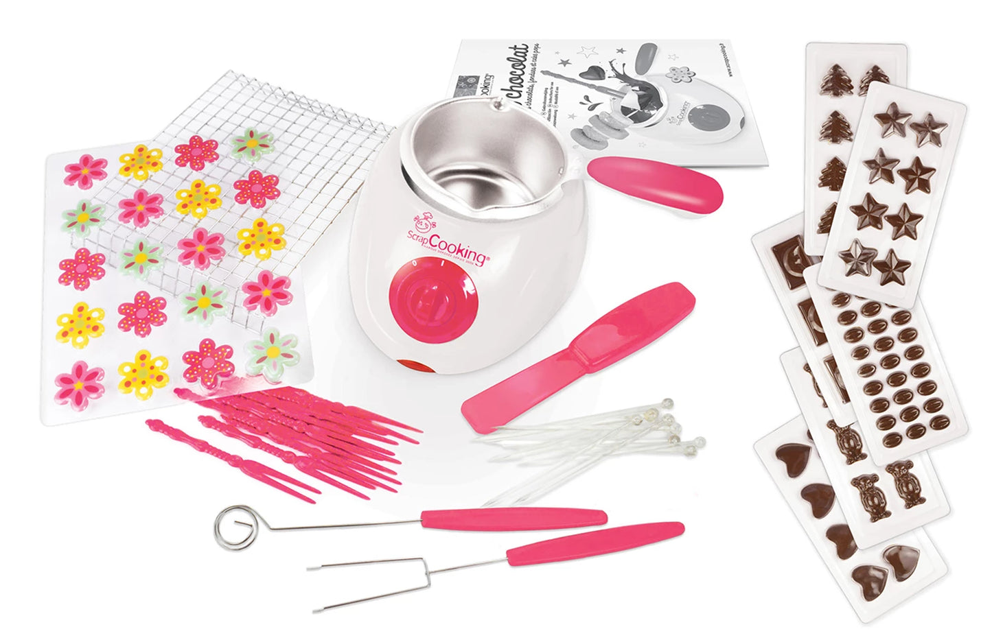 ENSEMBLE ATELIER CHOCOLAT POUR FONDUE AU CHOCOLAT