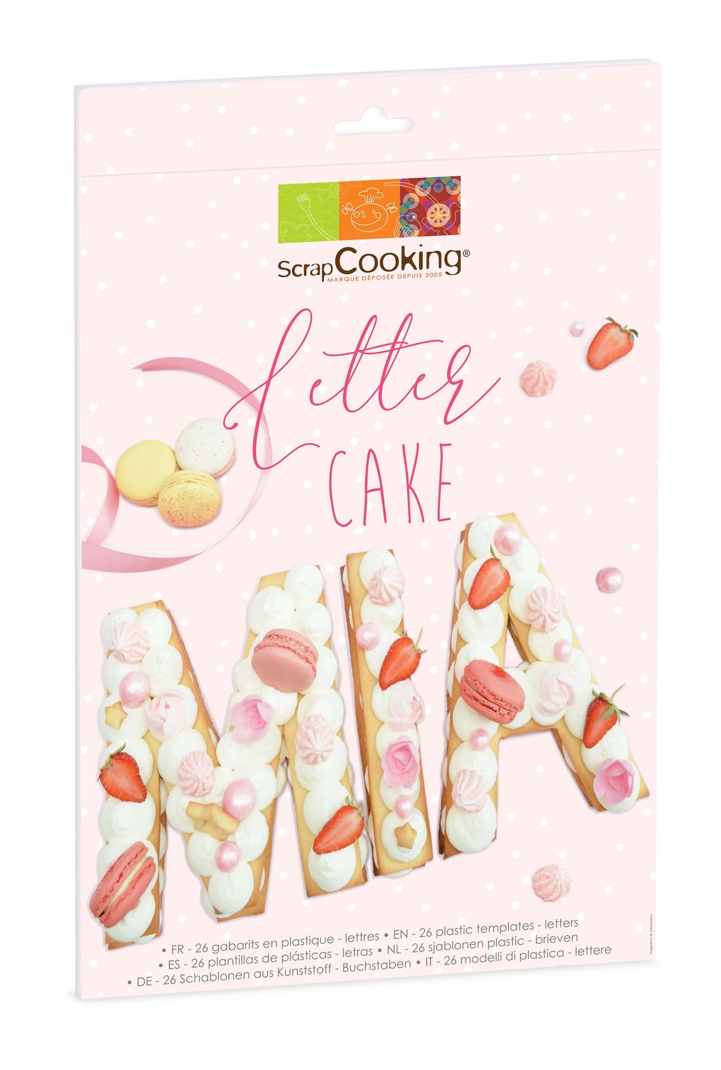 GÂTEAU AVEC LETTRES, 26 MODÈLES EN PLASTIQUE