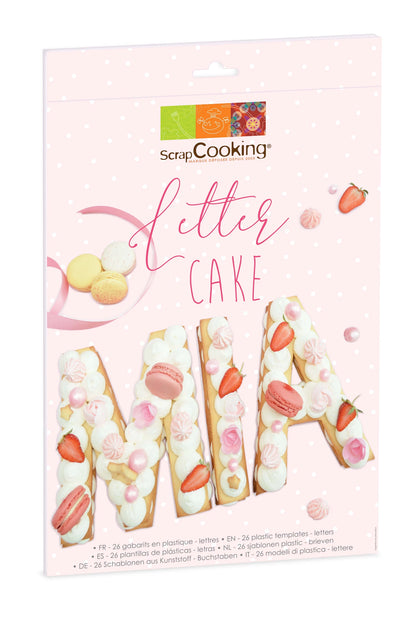 GÂTEAU AVEC LETTRES, 26 MODÈLES EN PLASTIQUE