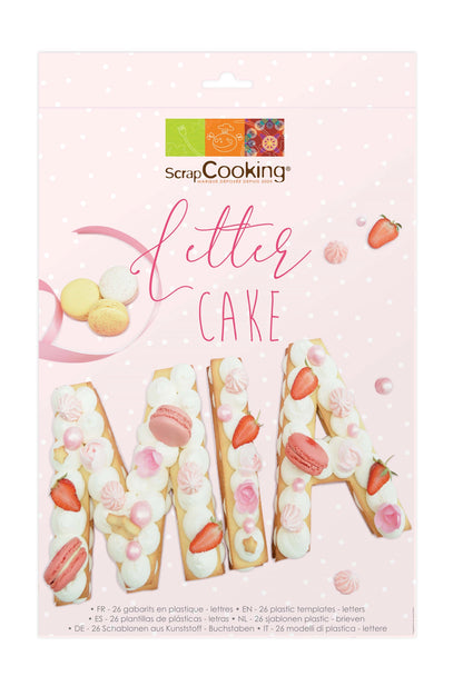 GÂTEAU AVEC LETTRES, 26 MODÈLES EN PLASTIQUE