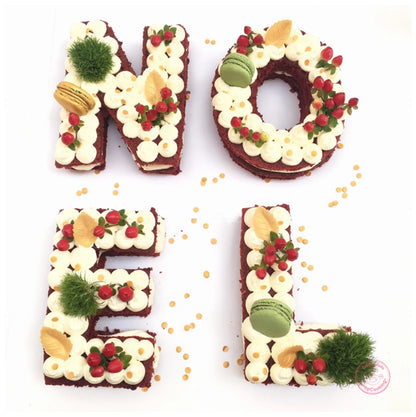 Gâteau lettres de Noël