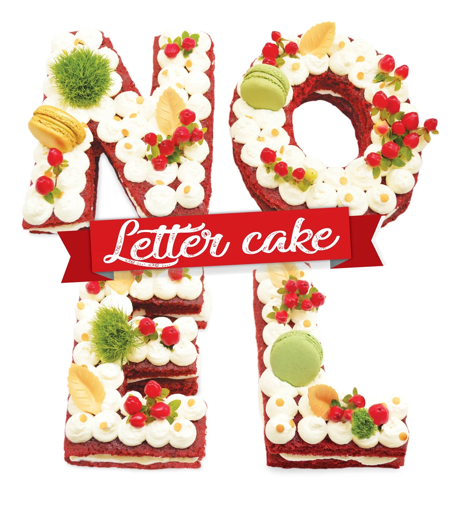 Gâteau lettres de Noël