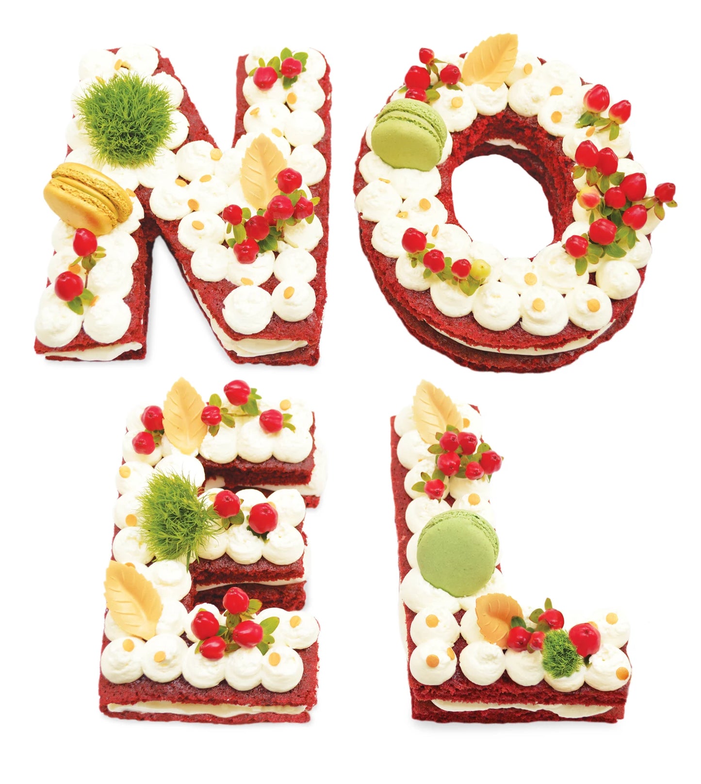 Gâteau lettres de Noël