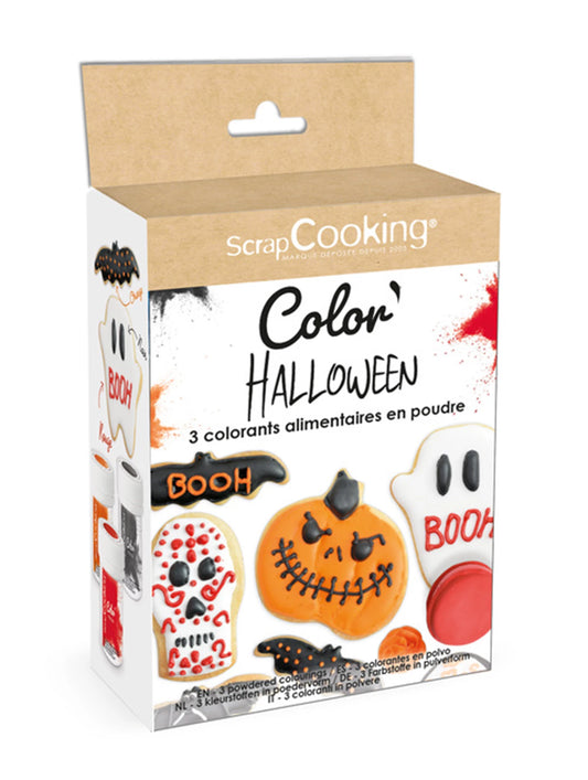 3 FARBPULVER FÜR HALLOWEEN 3 X 5 G