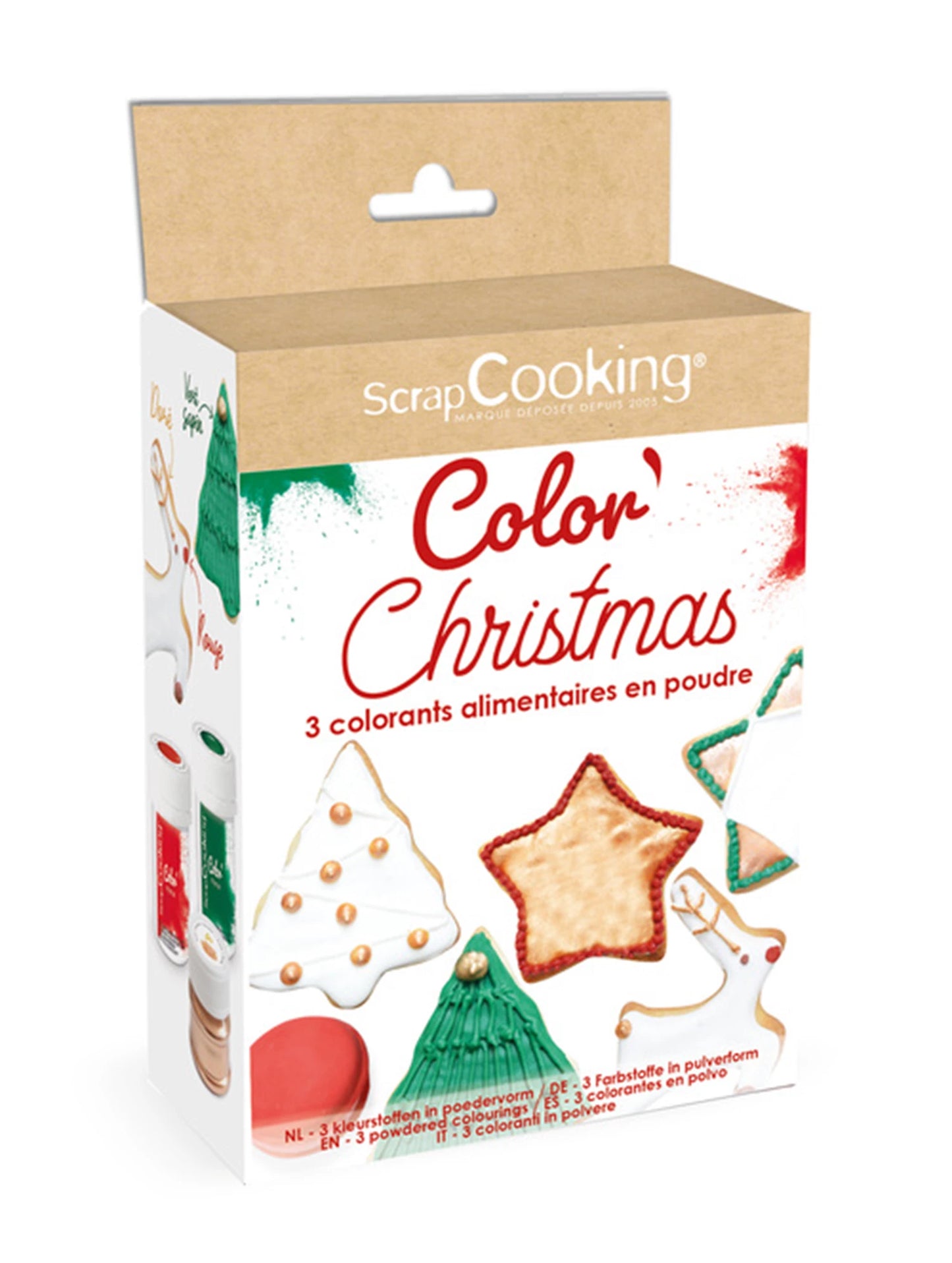 3 WEIHNACHTSPULVERFARBEN 3X5G