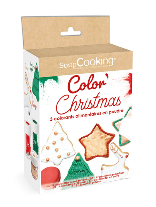 3 WEIHNACHTSPULVERFARBEN 3X5G
