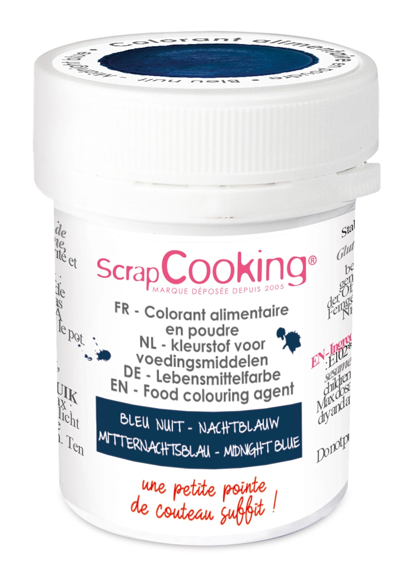 COLORANT ALIMENTAIRE ARTIFICIEL EN POUDRE BLEU NUIT 5G
