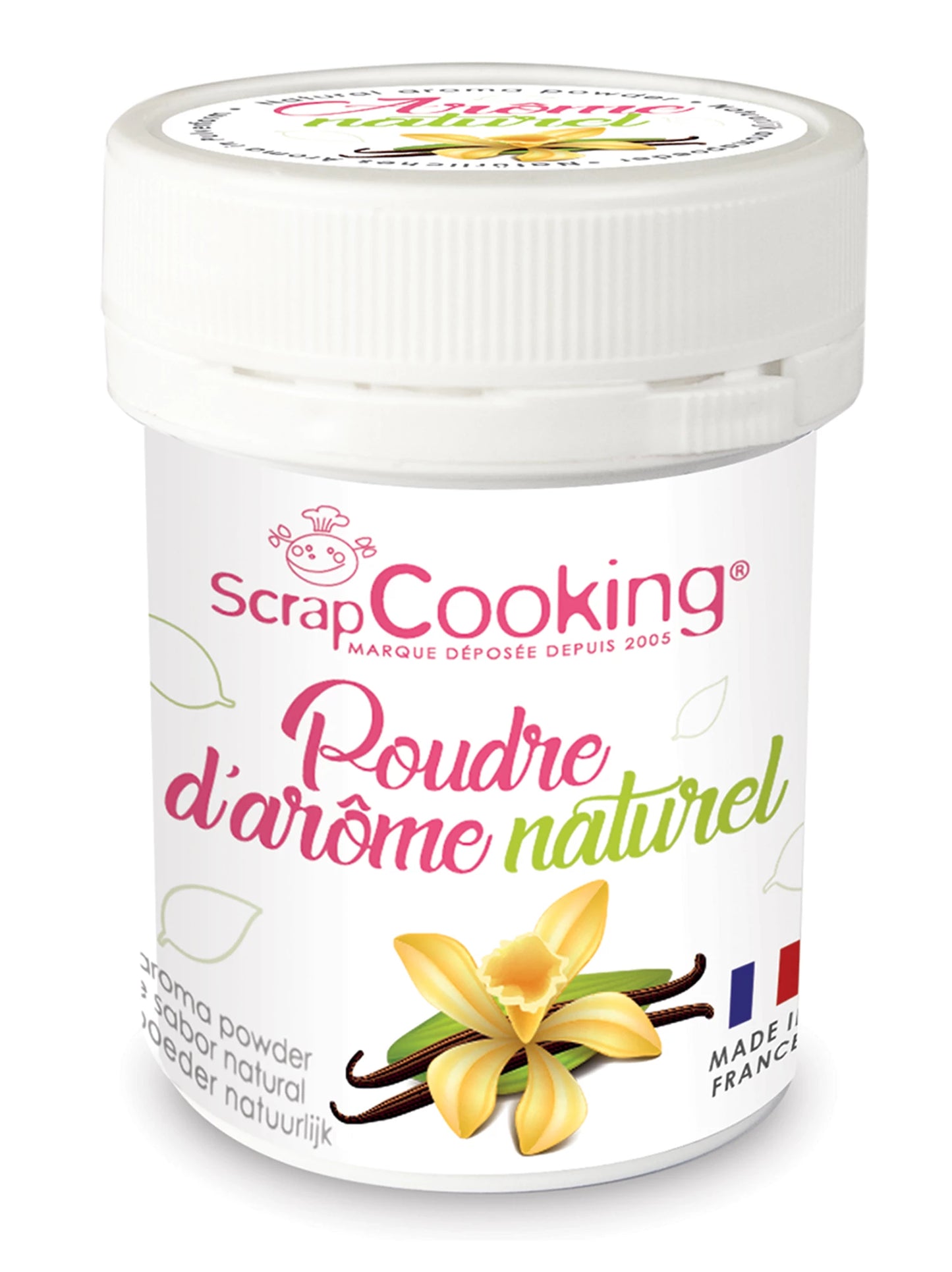 FARBPULVER MIT NATÜRLICHEM AROMA, VANILLE, 15 G