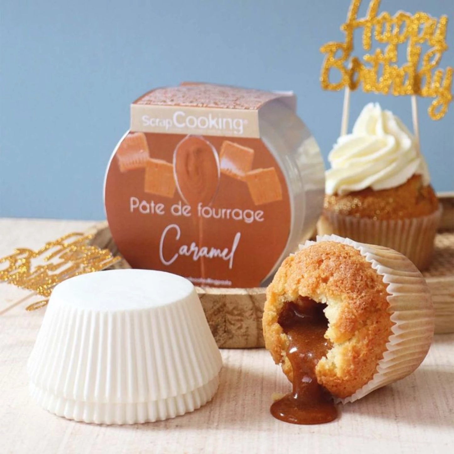SCRAPCOOKING - PÂTE DE PRALINÉ AU CARAMEL 200G - F/D/I/ML