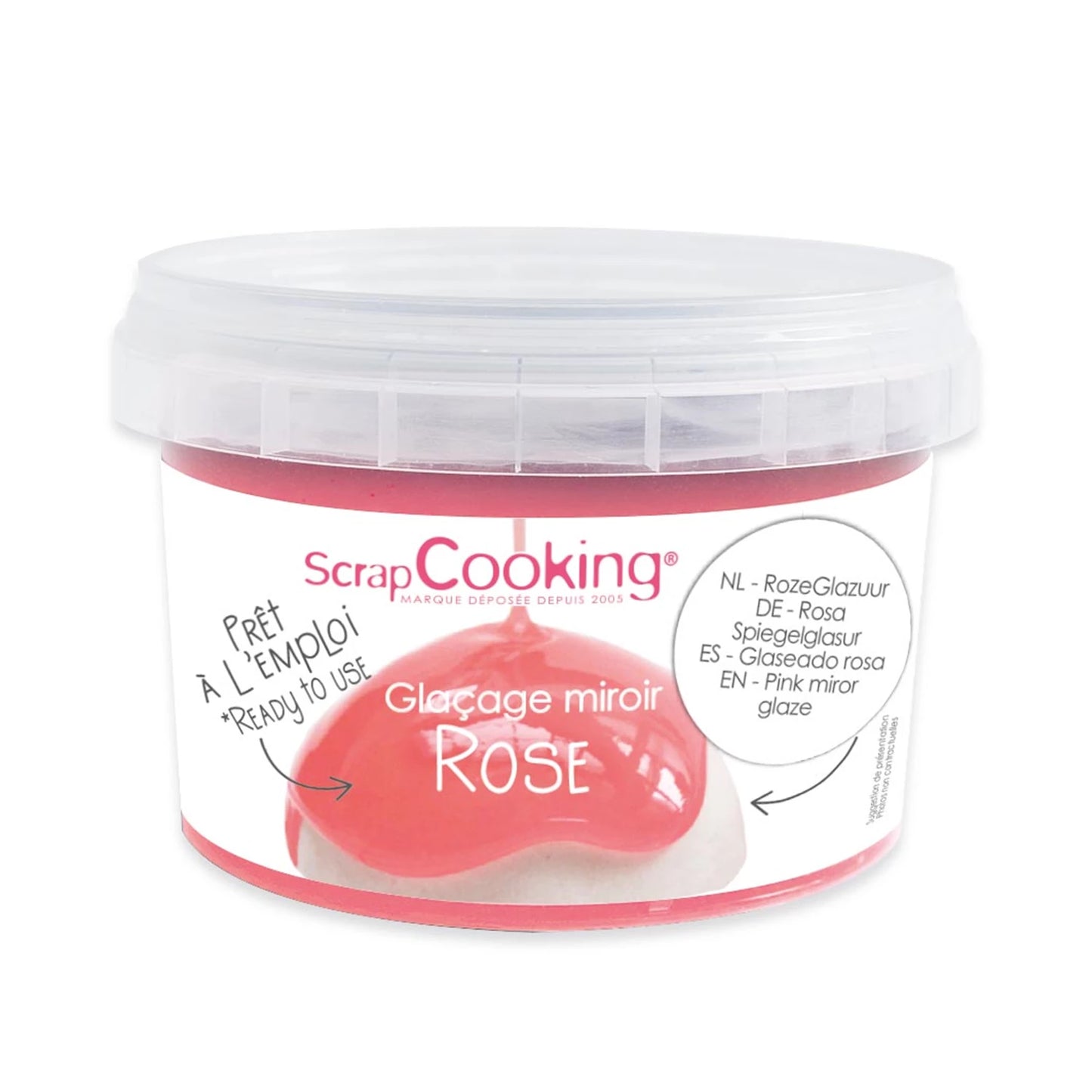 Gebrauchsfertiger Spiegelglanz, Rosa, 300 g
