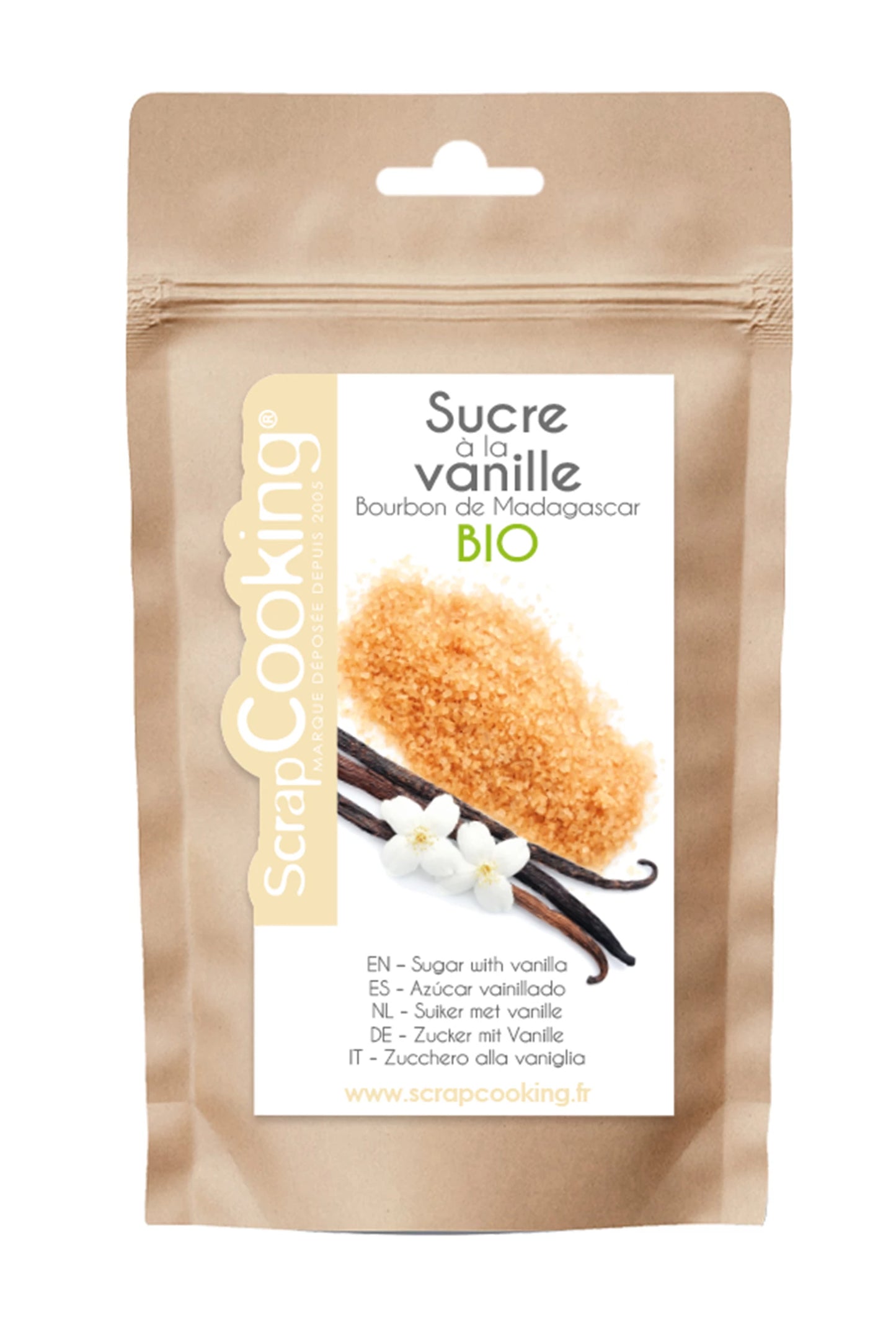 SUCRE VANILLÉ BIO DE BOURBON DE MADAGASCAR 50G