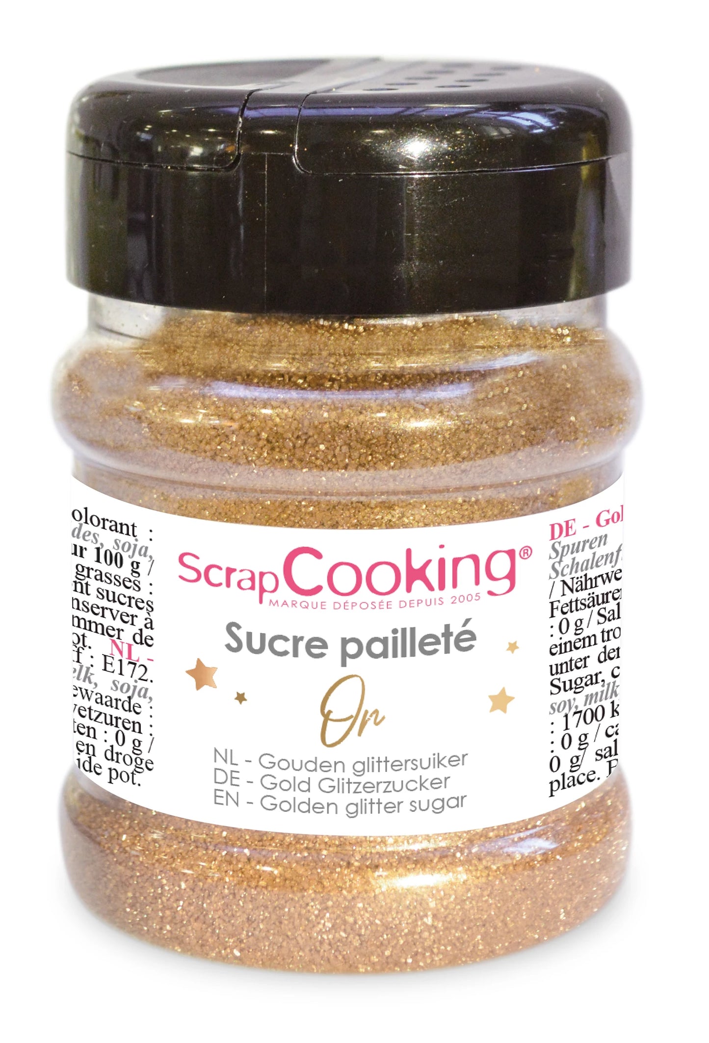 SUCRIER À PAILLETTES OR 160G
