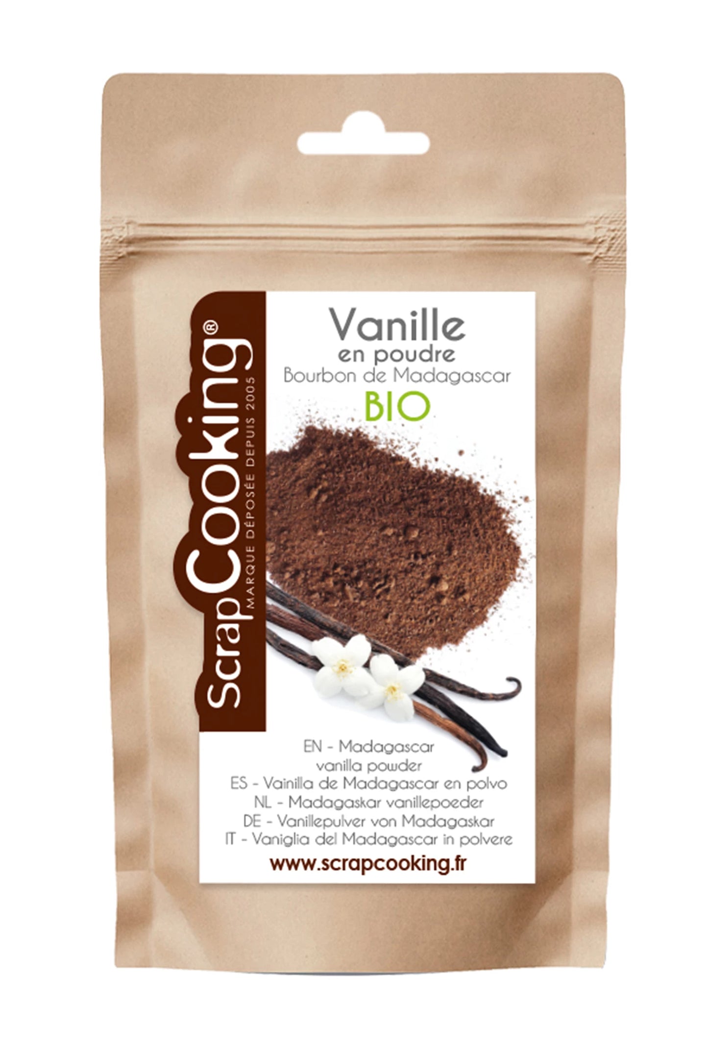 BIOLOGISCHES MADAGASKAR-BOURBON-VANILLEPULVER 8G