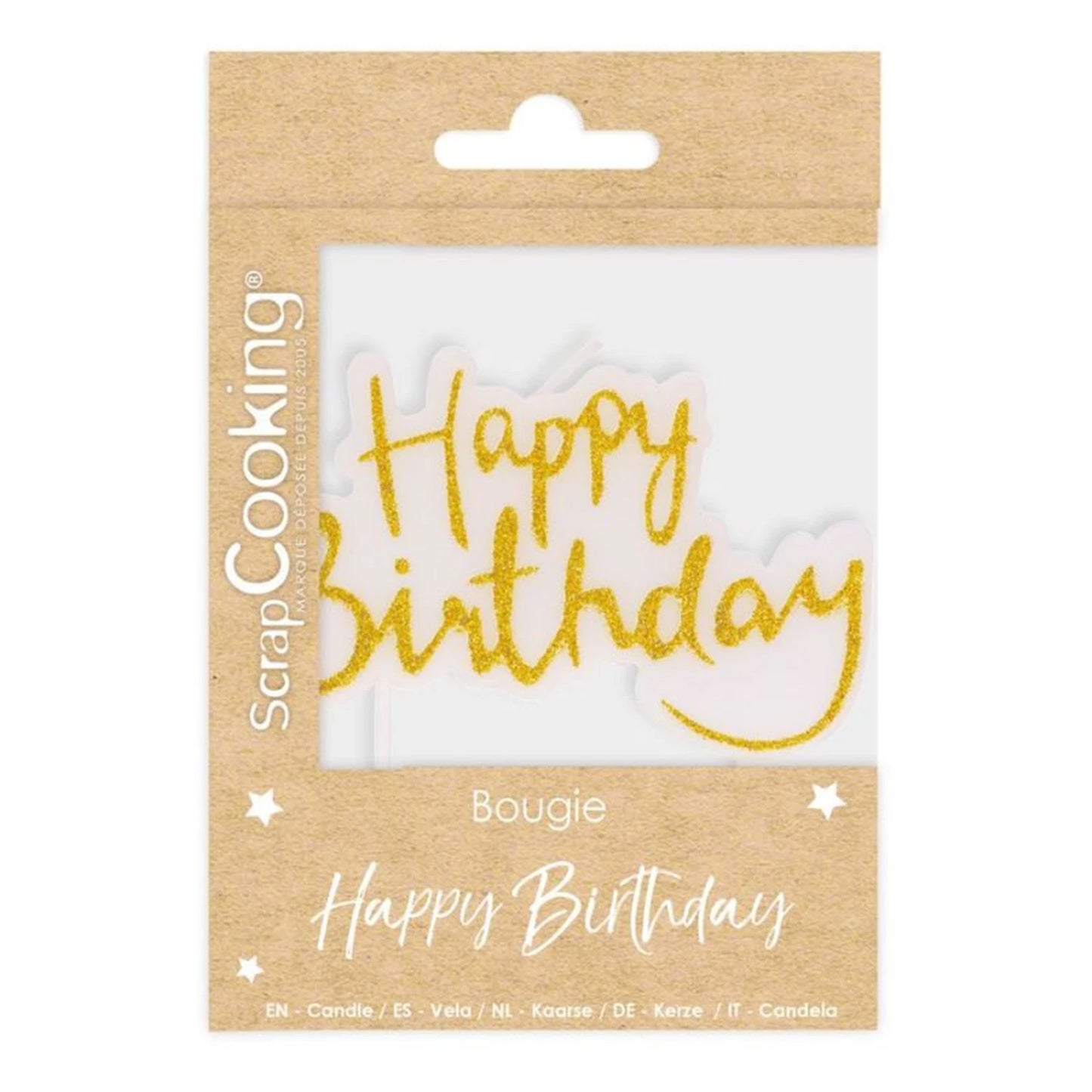SCRAPCOOKING - BOUGIE JOYEUX ANNIVERSAIRE - F/D/I/ML