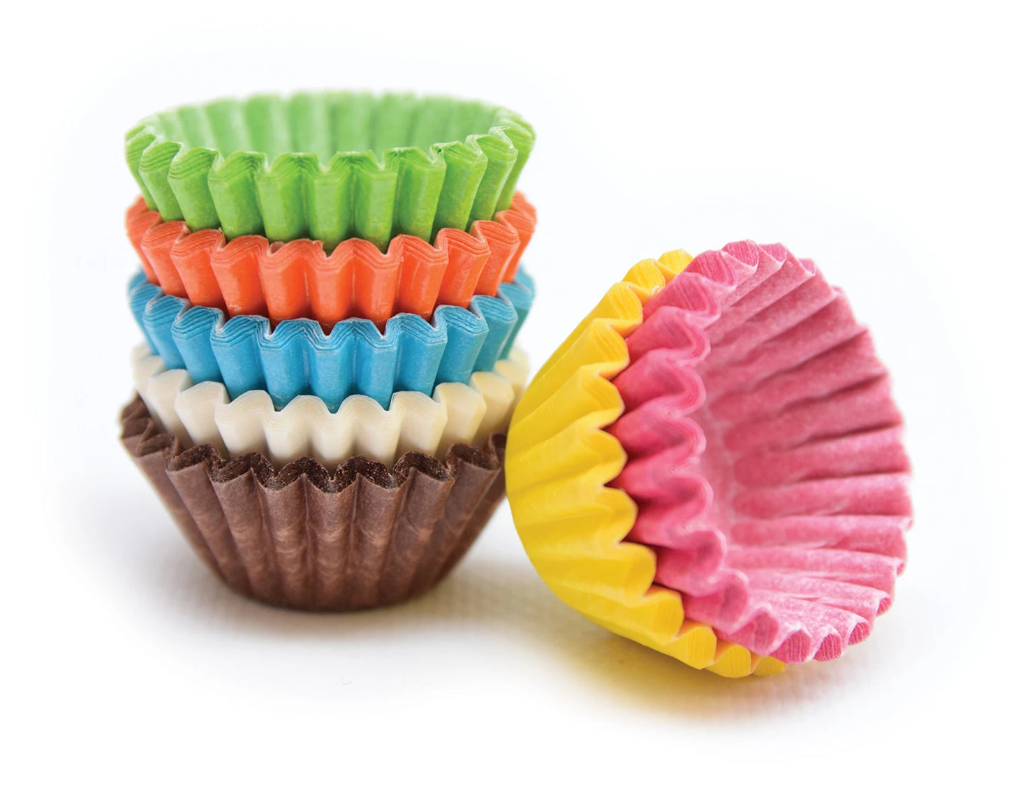 140 MINI-COQUILLES EN PAPIER, COLORÉES