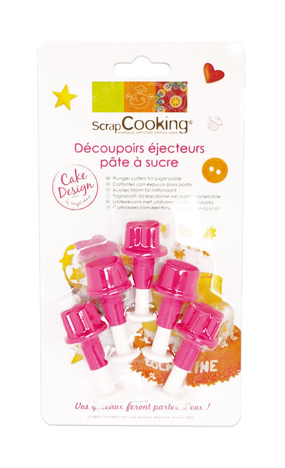ENSEMBLE DE DÉCOUPES : CŒUR, CERCLE, FLEUR, ÉTOILE, BOUTON