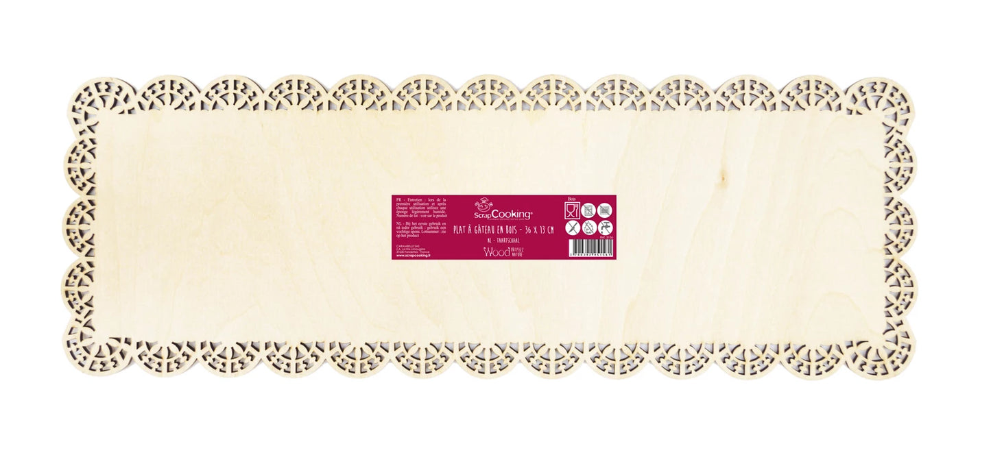 PLANCHE À DÉCOUPER RECTANGULAIRE EN BOIS 36X13CM