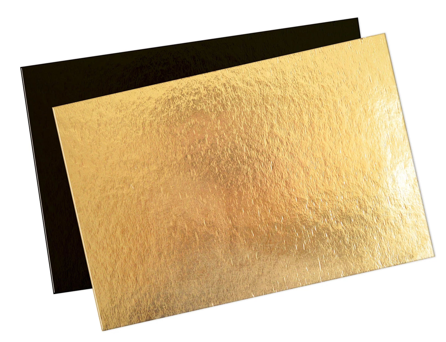 PORTA TORTE RETTANGOLARI, 5 PEZZI, ORO/NERO, 20X30CM