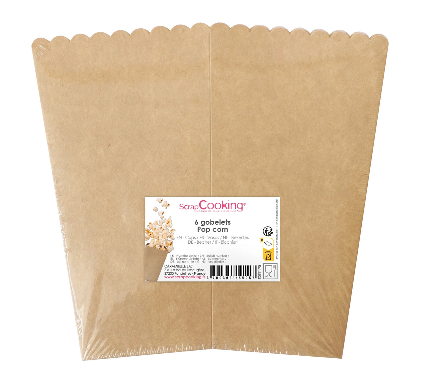 6 POPCORNBECHER