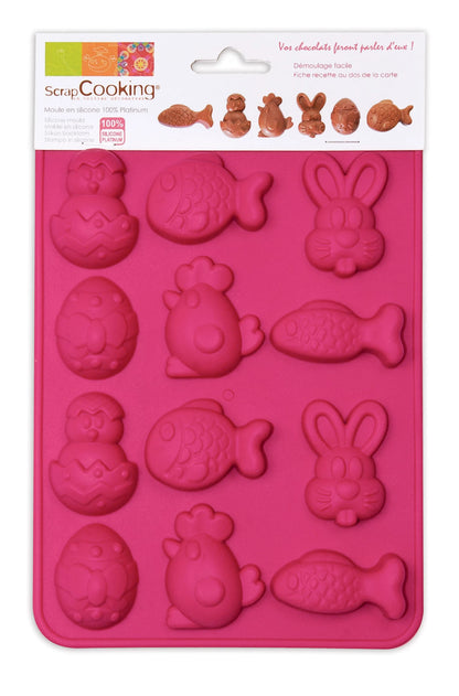TEGLIA IN SILICONE PASQUALE (CONIGLIO, UOVO, POLLO, PESCE)