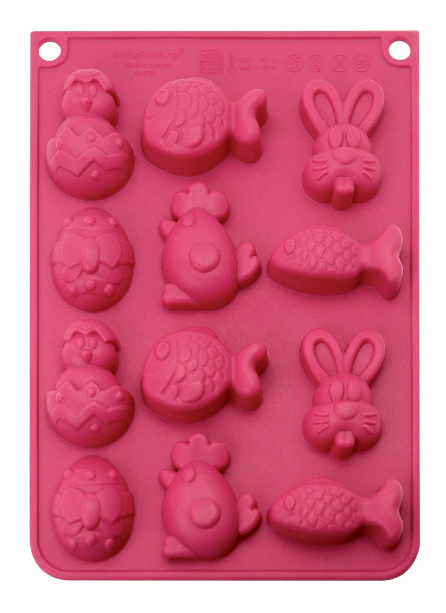 TEGLIA IN SILICONE PASQUALE (CONIGLIO, UOVO, POLLO, PESCE)
