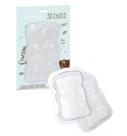 MOULE À CHOCOLAT PROFESSIONNEL 3D EN FORME D'OURS