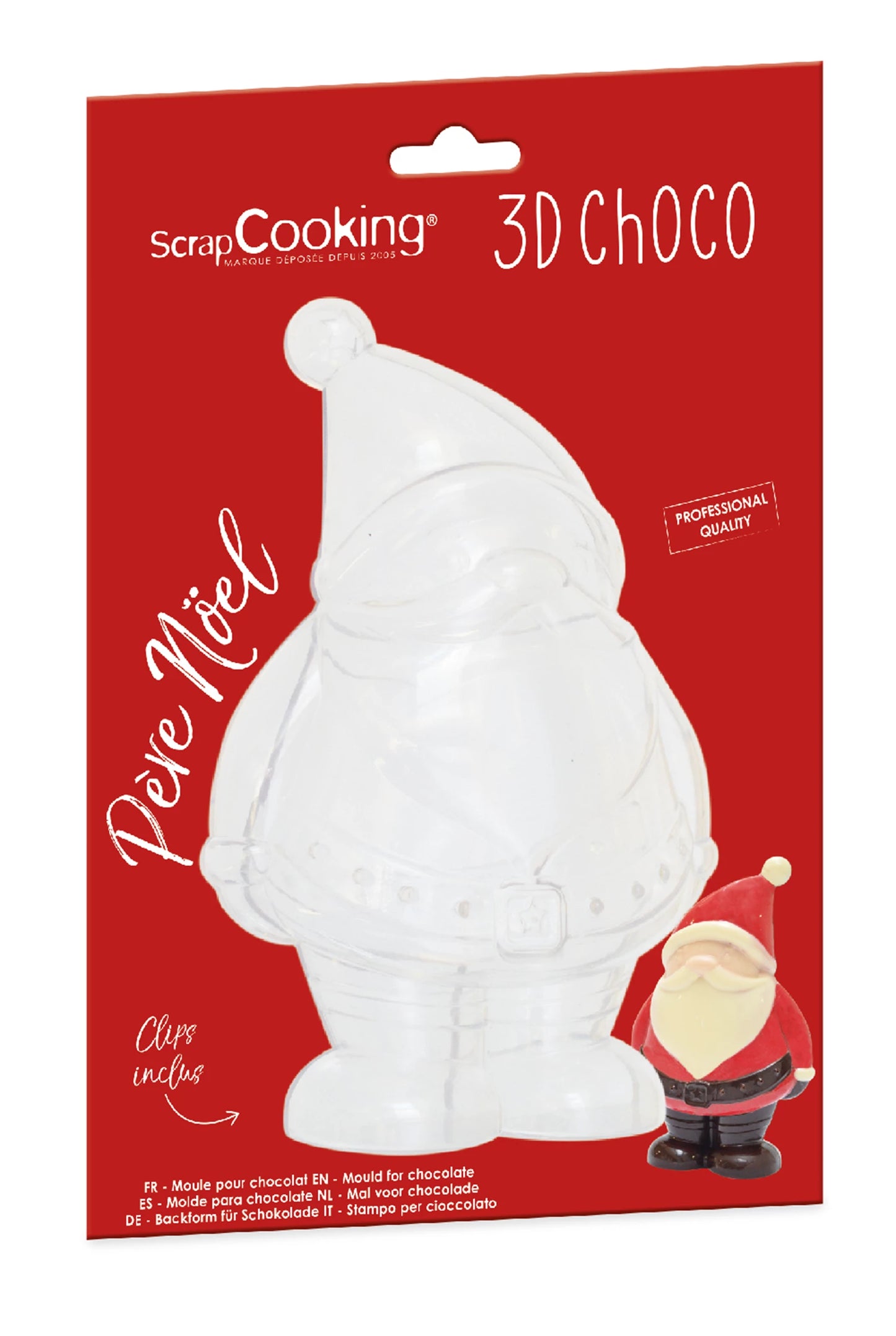 MOULE PROFESSIONNEL À CHOCOLAT 3D PÈRE NOËL