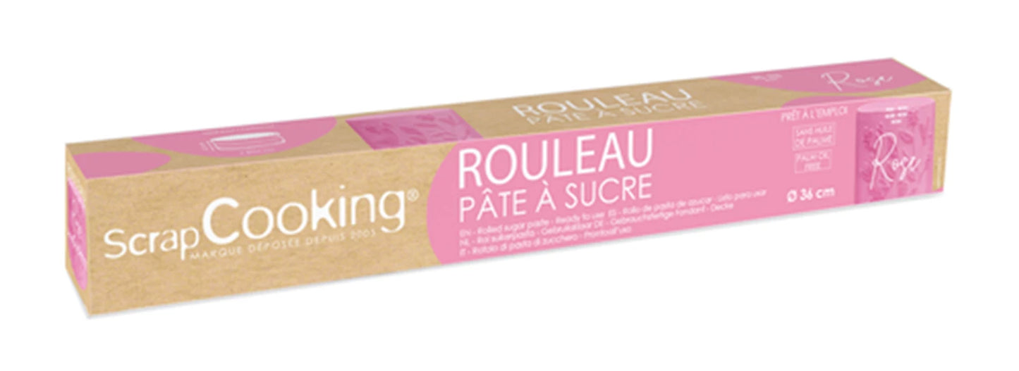 ROTOLO DI PASTA DI ZUCCHERO ROSA 430G