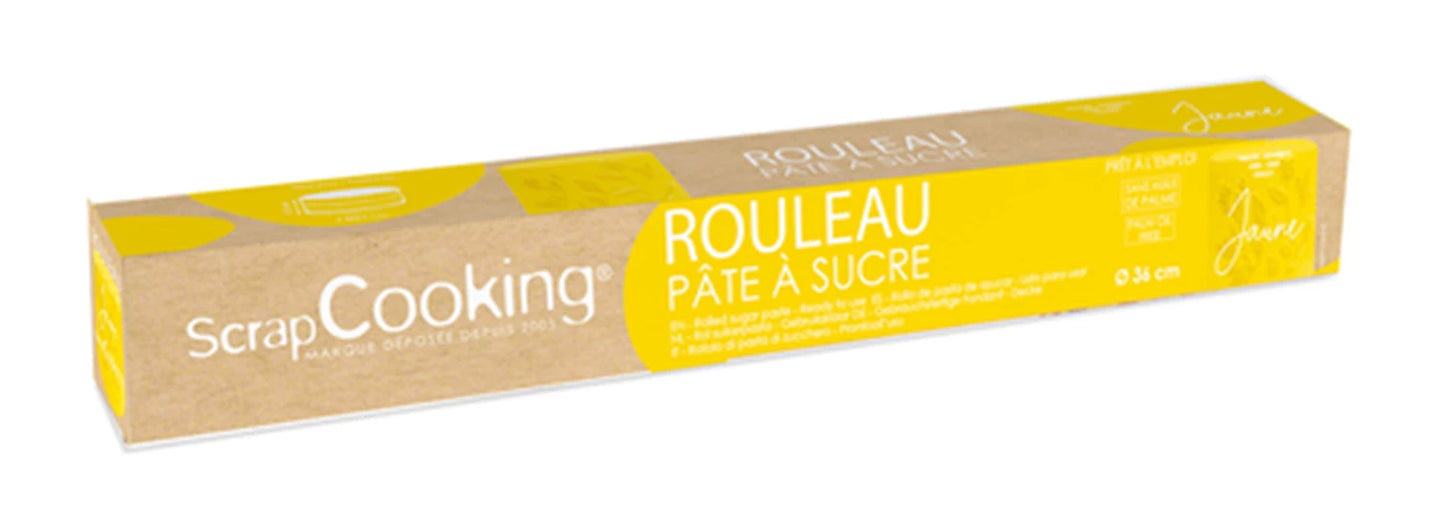 ROTOLO DI PASTA DI ZUCCHERO GIALLO 430G