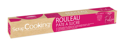ROULEAU DE PÂTE À SUCRE FUCHSIA 430G