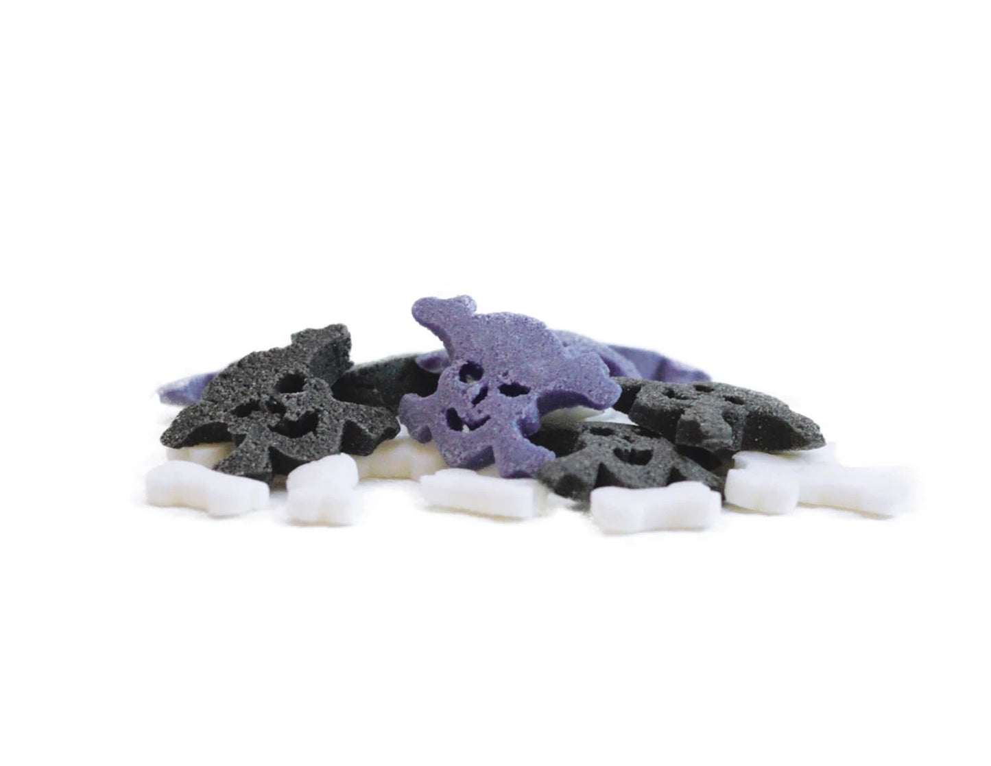 DECORAZIONE DI ZUCCHERO OSSA DI VETRO/TESCHIO 50G