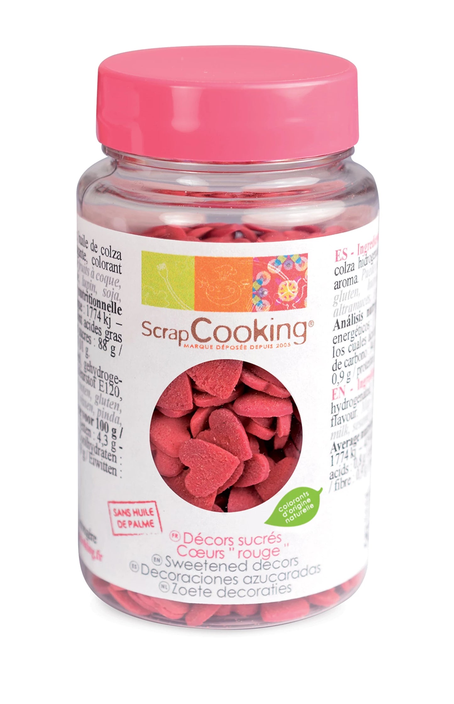 CUORI DI ZUCCHERO DECORATIVI ROSSI 55 G