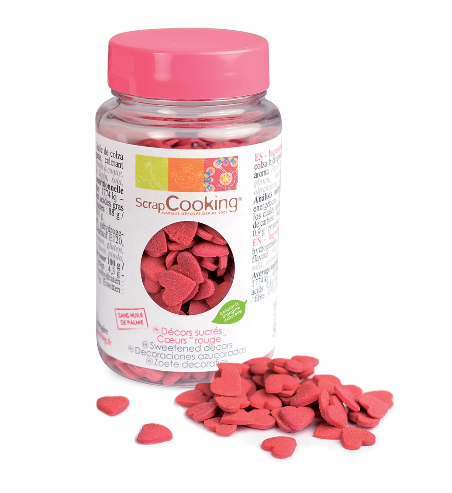 CUORI DI ZUCCHERO DECORATIVI ROSSI 55 G