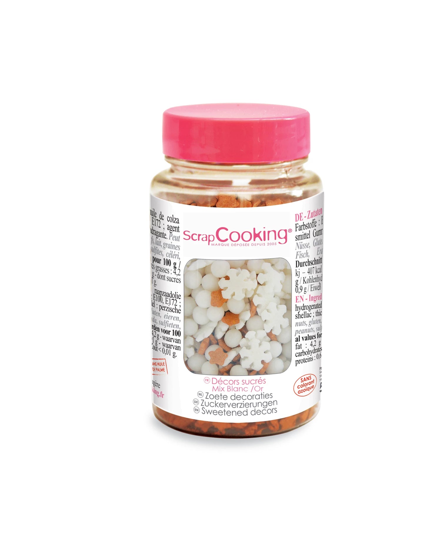 PREPARATO PER ZUCCHERO DECORATIVO BIANCO/ORO 120G
