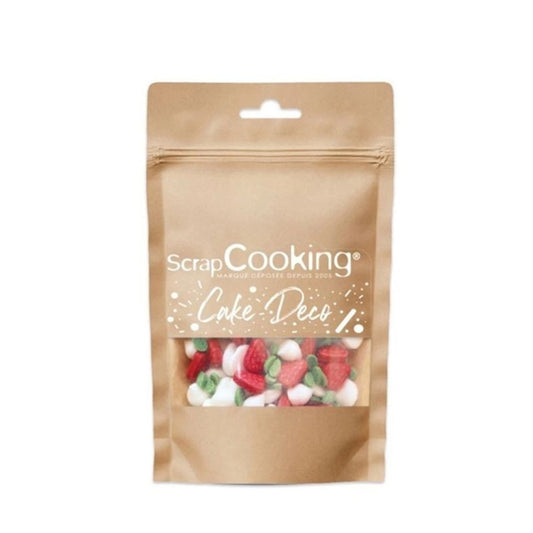 SCRAPCOOKING - PREPARATO PER MERINGHE ALLA FRAGOLA CON GLASSA DI ZUCCHERO 30 G - F/D/I/ML
