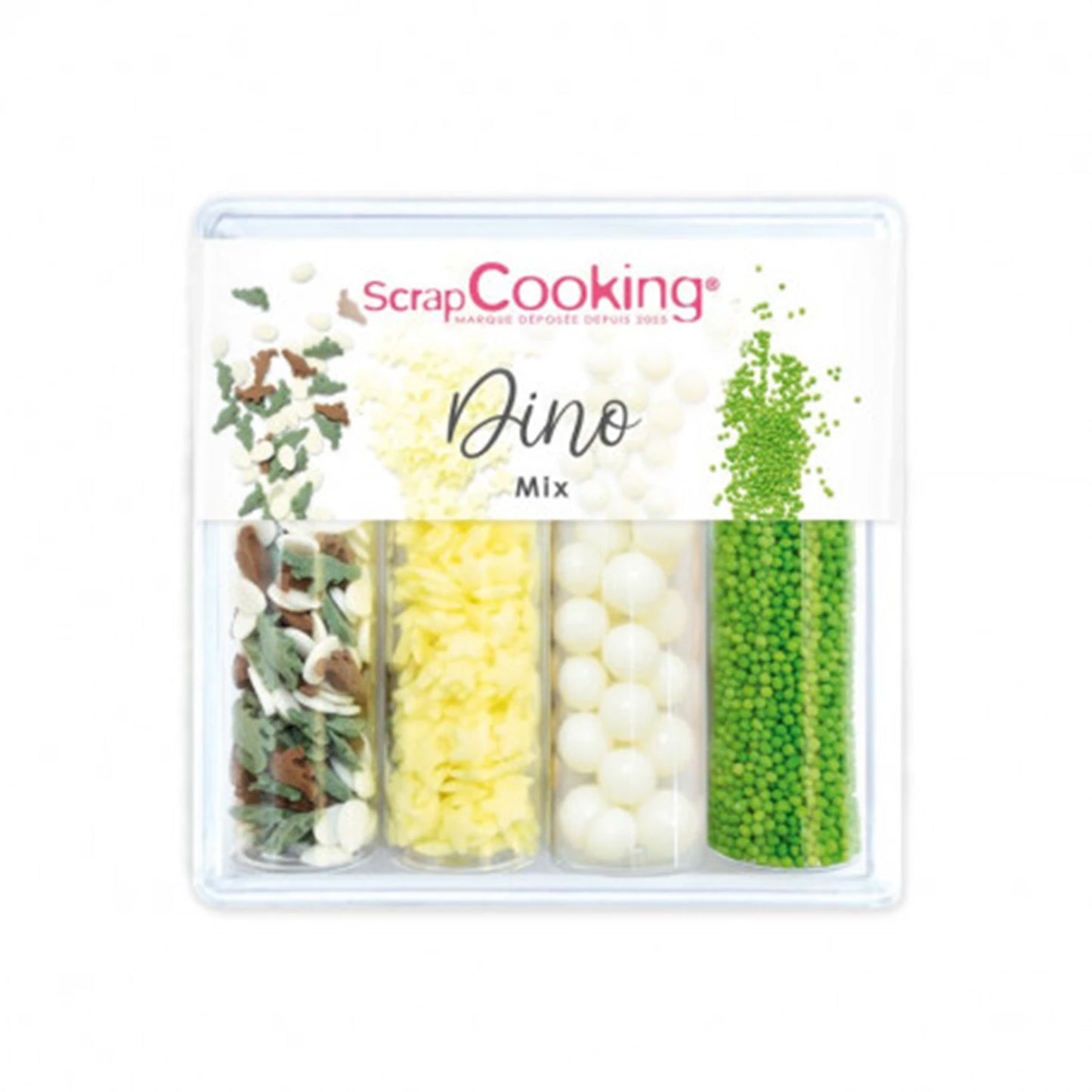 LOT DE 4 DÉCORATIONS EN SUCRE - MIX DINOSAURES 61G