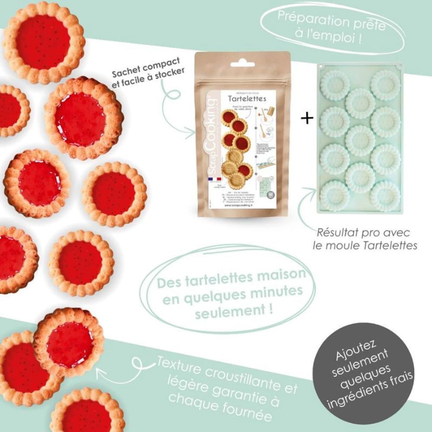 SCRAPCOOKING - FERTIGE KUCHENMISCHUNG, GEBRAUCHSFERTIG 280 G - F/D/I/ML