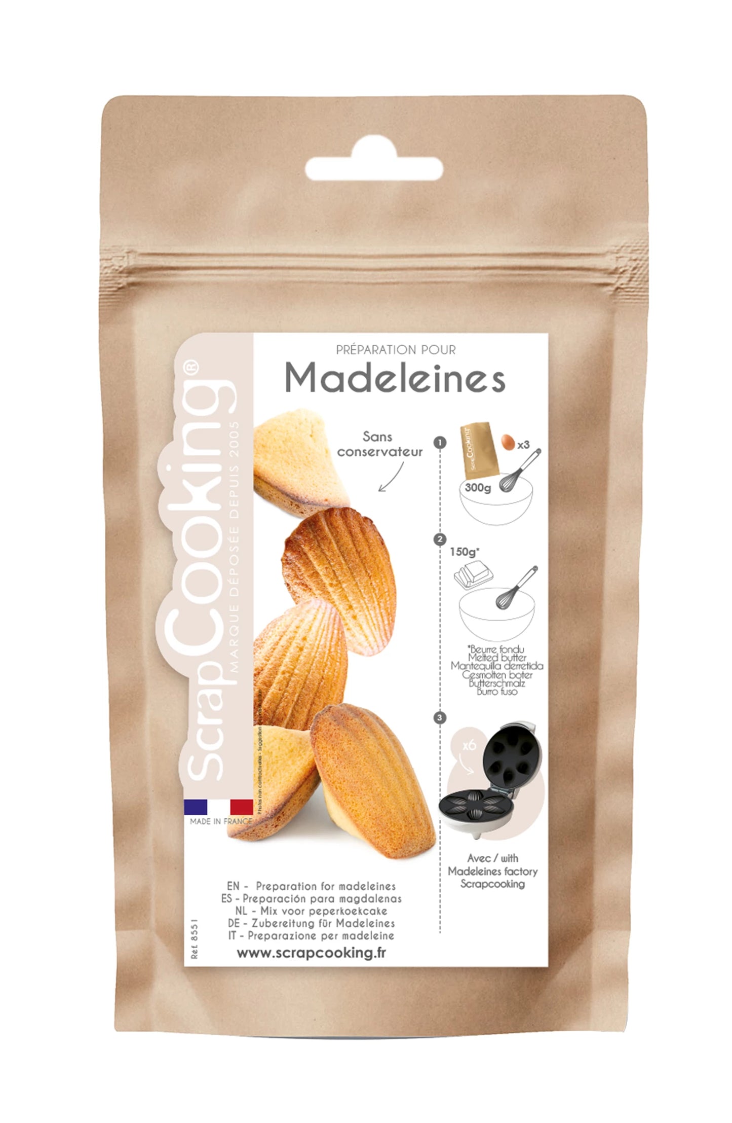 ZUBEREITUNG MADELEINES 300G