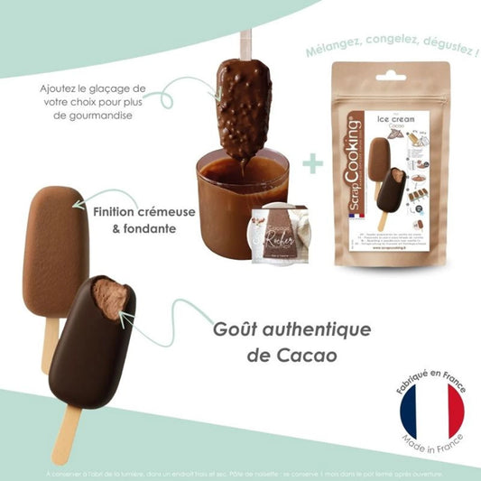 SCRAPCOOKING - PREPARATO PER GELATO AL CIOCCOLATO PRONTO ALL'USO 145 G - F/D/I/ML