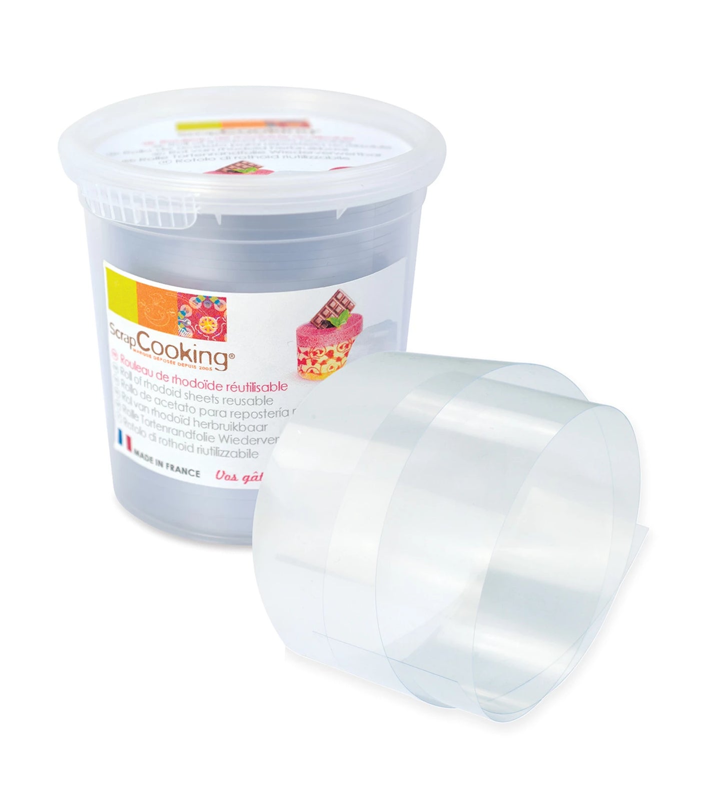3M KUNSTSTOFF-KLEBEBAND FÜR DESSERTS, HÖHE 4 CM