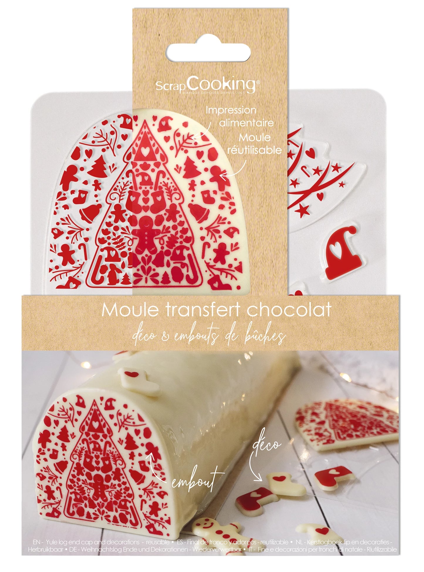 MOULE BLISTER EMBOUT DE BUCHE SWEET XMAS