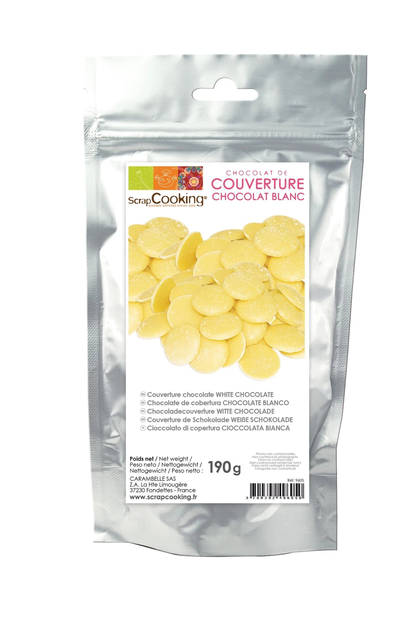 CHOCOLAT BLANC À CUIRE 190G